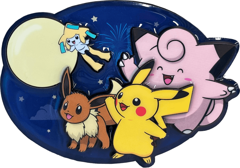 Imán de nevera Pokémon con temática del Festival del Medio Otoño
