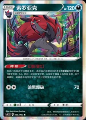 Zoroark — R 035/63 Holo (Sword & Shield Era)