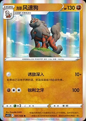 Hisuian Arcanine — R 041 Holo (Sword & Shield Era)