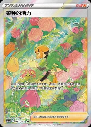 Gardenia's Vigor — SAR 087 Holo (Sword & Shield Era)