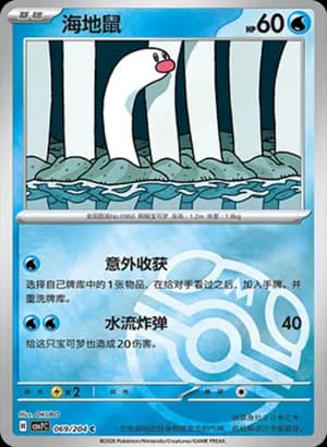 Wiglett — C 069 Master Ball (Scarlet & Violet Era)